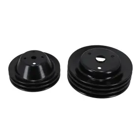 262-400 Bfo Z6laxh 2 3 Groove Crankshaft Pulley For Chevy Small Block V8 Lwp Black Steel