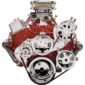 Billet Specialties 13225 - Sbc Tru Trac Pulley Sys