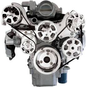 Billet Specialties 13450 - Ls1/2/3/6 Tru Trac Pulley System Polished