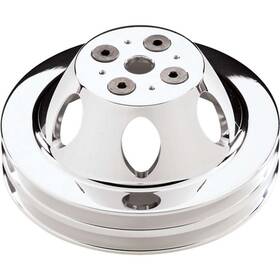 Billet Specialties 80220 - Polished Sbc 2 Groove Upper Pulley