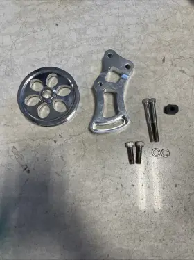 12320 Billet Specialties Inc. Polished P/s Pump Bracket And Pulley Bbc Short Wp
