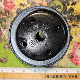 Bmw 1257384 E21 M10 Water Pump Pulley Oem Genuine For 320i 4-cylinder Used