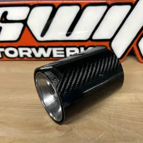 18302355889 Bmw M Performance Carbon Fiber Exhaust Tip 66mm In 89mm Out 18302355889 Bmw M Performance Carbon Fiber Exhaust Tip 66mm In 89mm Out