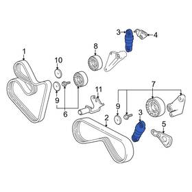 Bmw Oe 11281736857 For 540i 1994-1997 Accessory Drive Belt Tensioner