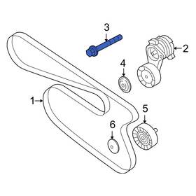 Bmw Oe 11287530315 For X3 2011-2012 Belt Tensioner Pulley Bolt