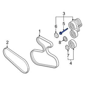 Bmw Oe 11287545753 For X5 2007-2010 Belt Tensioner Bolt