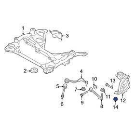 Bmw Oe 7119905032 For X3 2020-2021 Belt Tensioner Nut