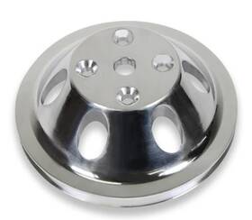 Bous Performance E43012p Sbc Chevy 283 327 350 Aluminum Long Water Pump Pulley 2 Groove Polished