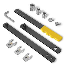 Buhobha Sxpdgjtj-1 11pcs Universal Serpentine Belt Tool Kit 3 Sockets 15 16 18mm And 3