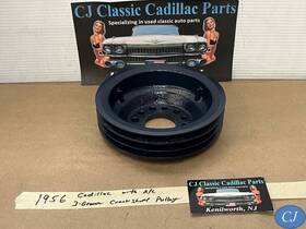Cadillac 1461163 Restored 56 Crank Crankshaft Pulley Triple 3 Groove A/c Cars