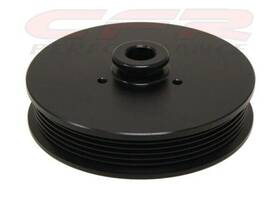 Cfr Performance Hz-02011-pbk 6 Groove Power Steering Pump Pulley For 79-93 Ford Mustang 5.0 Aluminum Black