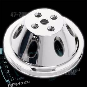 Cfr Performance Hz-8840-c Aluminum For Chevy Bb Water Pump Pulley 1 Groove Short Swp - Chrome
