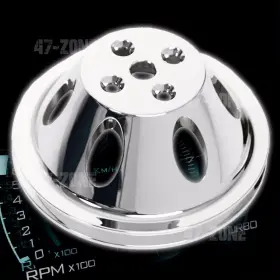Hz-8840-c Cfr Performance Aluminum For Chevy Bb Water Pump Pulley 1 Groove Short Swp - Chrome Hz-8840-c Cfr Performance Aluminum For Chevy Bb Water Pump Pulley 1 Groove Short Swp - Chrome
