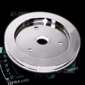 Cfr Performance Hz-8841-c Chrome Aluminum For Chevy Bb Crank Pulley 1 Groove Short Swp