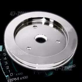 Hz-8841-c Cfr Performance Chrome Aluminum For Chevy Bb Crank Pulley 1 Groove Short Swp