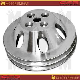 Cfr Performance Hz-8842-pol Fit Chevy Big Block Polished Aluminum Water Pump Pulley 2 Groove Short Swp