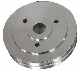 Cfr Performance Hz-8843-pol Aluminum For Chevy Bb Crank Pulley 2 Groove Short Swp - Polished
