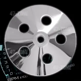 Hz-8848-c Cfr Performance For 1955-72 Chevy Gm Aluminum Key-way Power Steering Pump Pulley - Chrome