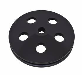 Cfr Performance Hz-8848-pbk Black Aluminum Key Way Power Steering Pump Pulley For 55-72 Chevy Gm Key-way