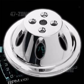 Cfr Performance Hz-9478-c For Chevy Small Block Chrome Aluminum Water Pump Pulley - 1 Groove Short