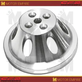 Hz-9478-m Cfr Performance Fits Chevy Sb Small Block Machined Aluminum Water Pump Pulley 1 Groove Short