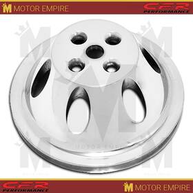 Cfr Performance Hz-9478-pol Fits Chevy Sb Small Block Polished Aluminum Water Pump Pulley 1 Groove Short