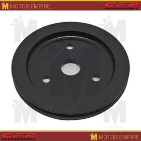 Cfr Performance Hz-9480-pbk Fits Chevy Sb Small Block Engine Black Aluminum Crank Pulley 1 Groove Short