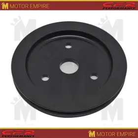 Hz-9480-pbk Cfr Performance Fits Chevy Sb Small Block Engine Black Aluminum Crank Pulley 1 Groove Short
