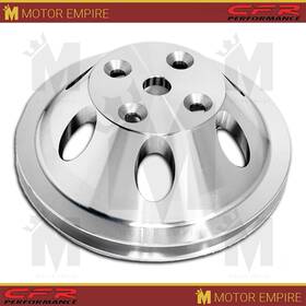 Cfr Performance Hz-9482-c Aluminum Fits Chevy Sb Small Block Water Pump Pulley 1 Groove Long Chrome