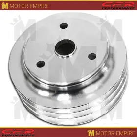 Hz-9486-m Cfr Performance Fits Chevy Sb Small Block Engine Aluminum Crank Pulley 3 Groove Lwp Machined
