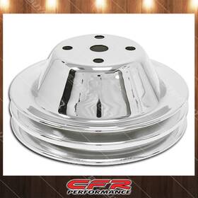 Cfr Performance Hz-9605-c Cobra-tek Fits Water Pump Pulley 1969-85 Chevy Sb Small Block Chrome Steel