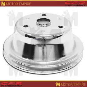 Cfr Performance Hz-9606-c Fits 1969-85 Chevy Sb Small Block Chrome Steel Crankshaft Pulley Long 1 Groove
