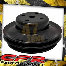 Cfr Performance Hz-9723-pbk For 1969-1985 Chevy Bb Big Block Engine 2 Groove Edp Black Pulley Long Pump Bbc