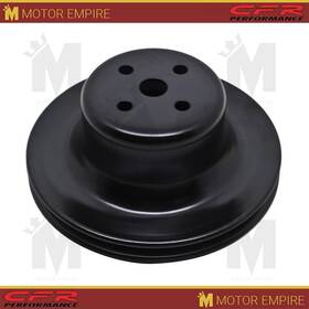 Cfr Performance Hz-9770-pbk Black Steel Water Pump Pulley 1 Groove For 1965-66 Ford Small Block 6.125 Inch