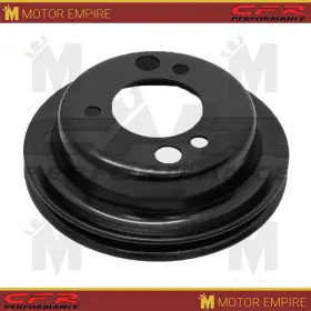 Hz-9817-pbk Cfr Performance Fits 1955-1968 Chevy Black Steel Crank A/c Add On Pulley 1 Groove Short