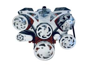 Chap Performance 4577 Bbc Big Block Chevy Serpentine Pulley Conversion Kit Alt Ps A/c 396 427 454