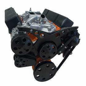 Chap Performance Bbc-bcn102 Bbc Serpentine Pulley Conversion Kit Alt Ac 396 427 454 Black Powdercoat
