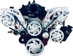 Chap Performance Ls-f111 Chevy Ls Ls1 Ls2 Ls3 Ls6 Serpentine Pulley Kit Alt Ps Ac Camaro Style Balancer