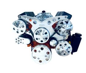 Chap Performance Sbc-f41-upgrade Sbc Serpentine Pulley Conversion Kit Alt Ps A/c Small Block Chevy 350 Upgrade