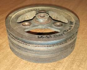 Chevrolet 3867176 Crankshaft Pulley Chevy Truck 283 327 V8 3 Groove 65 66 67 1965 1967