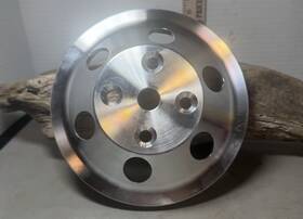 Chevy Sbcl2wp Polished Billet Aluminum Small Block Water Pump Pulley 350