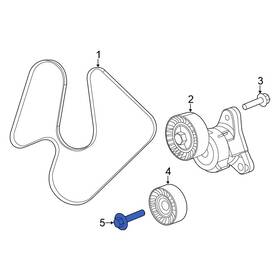 Chrysler Oe 6510142aa For 200 15-17 Accessory Drive Belt Idler Pulley Bolt