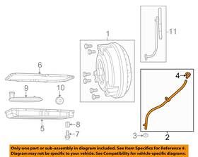 Chrysler Oem 5037793ac 12-14 300 Transmission Components-filler Tube