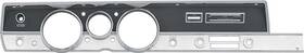 Classic Industries Ma566 1967 Barracuda Rallye Instrument Dash Bezel Without Ac Black And Silver