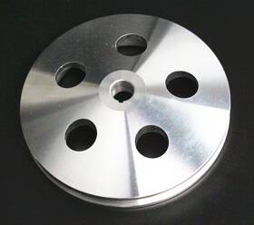 Cncrsr Cncv756965put773bk Sb And Bb Chevy Power Steering Pulley Saginaw Pump Keyway Style 1 Groove Aluminum