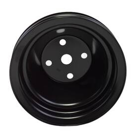 Cncrsr Cncv787545put987b234 Hot Chevrolet Sbc283 327 350 400 V8 Long Water Pump Pulley 2 Groove Steel Black