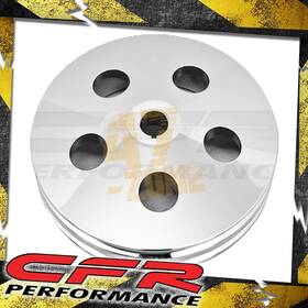 Cobra-tek Hz-8846-c Aluminum For Chevy Gm Key-way Power Steering Pump Pulley 2 Groove - Chrome