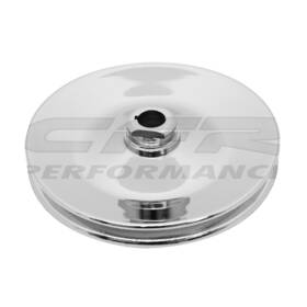 Cobra-tek Hz-8948-c V Belt Chrome Pulley For Chevy Gm Power Steering Pump Key Fit Cobra-tek Steel
