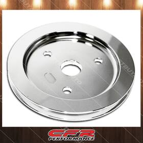 Cobra-tek Hz-9480-c Cobra-tek Fits Chevy Sb Small Block Engine Chrome Aluminum Crank Pulley 1