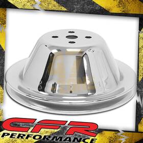 Cobra-tek Hz-9600-c For 1955-68 Chevy Small Block Chrome Steel Water Pump Pulley - Short 1 Groove
